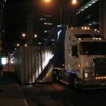 container holding roll formed steel frame arrives container holding roll formed steel frame arrives