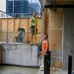 the last truss in place the last truss in place