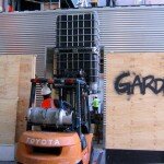 getting the schutz bins onto the roof getting the schutz bins onto the roof